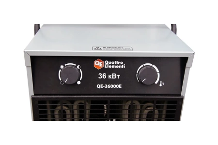 Тепловентилятор Quattro Elementi QE-36000E (380В,18/36кВт,2400 куб.м/час,до 230кв.м,куб,ТЭН) 23,5кг
