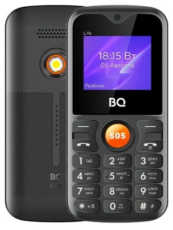 Сотовый телефон BQ 1853 Life Black+Orange