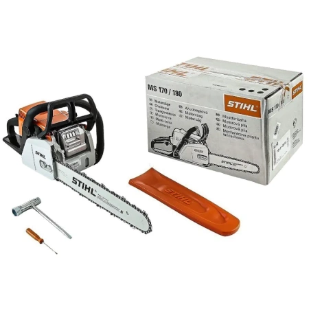 Бензопила Stihl MS 180 16" (1,5кВт/2л.с., шина 40см-А074, цепь 3/8х1,3х55зв.) 4кг