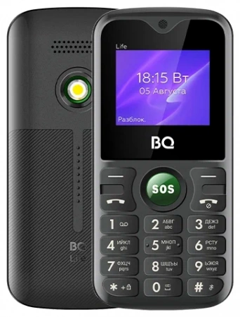 Сотовый телефон BQ 1853 Life Black+Green