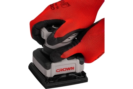Вибрационная шлифмашина Crown CT13679 260Вт, 110x100мм, 1,5мм