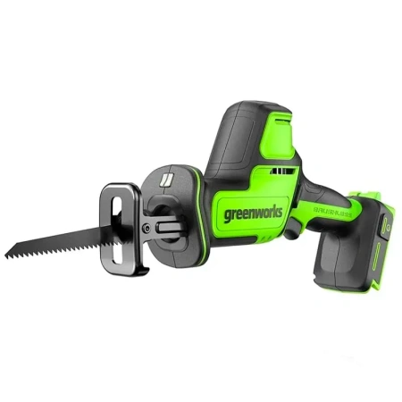 Пила сабельная компактная аккумуляторная Greenworks 1200507 (24V, бесщеточная, без АКБ и ЗУ)