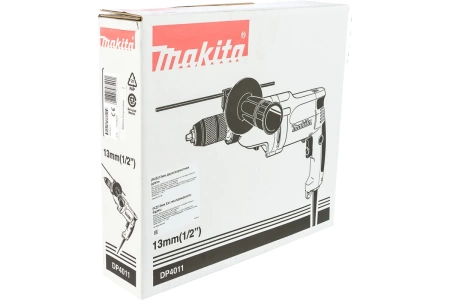 Дрель Makita DP4011 (720Вт, БЗП 1.5-13мм,0-1200/2900об/мин, реверс) 2.3кг