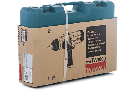 Гайковерт Makita TW1000 (1200Вт,1400об/мин,1500уд/мин,1000Нм,квадрат 1",М22-М30,реверс) 8.4кг кейс