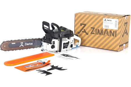 Бензопила ZimAni 365PRO 18" (3.4кВт/4.6л.с., шина 45см-D009, цепь3/8х1,5х68зв.)